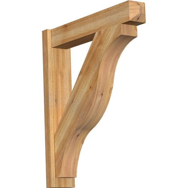 Ekena Millwork Funston Rough Sawn Craftsman Outlooker, Western Red Cedar, 6"W x 30"D x 34"H OUT06X30X34FST04RWR - main